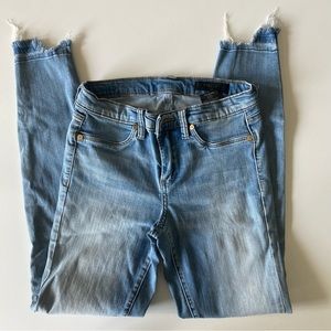 Blank NYC The Mercer Super Skinny jeans.  Size 27 Distressed hem.